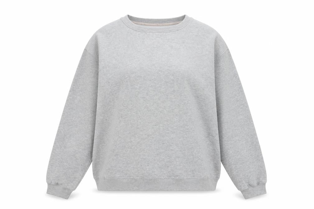 St. John's Bay Women’s Grey Crew Neck Pullover Sweatshirt Size L