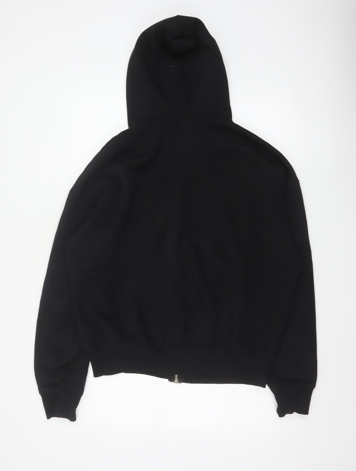 Brand and care label for Sevenheavens Men’s Black M Full Zip Hooded Fleece Hoodie Logo Pockets