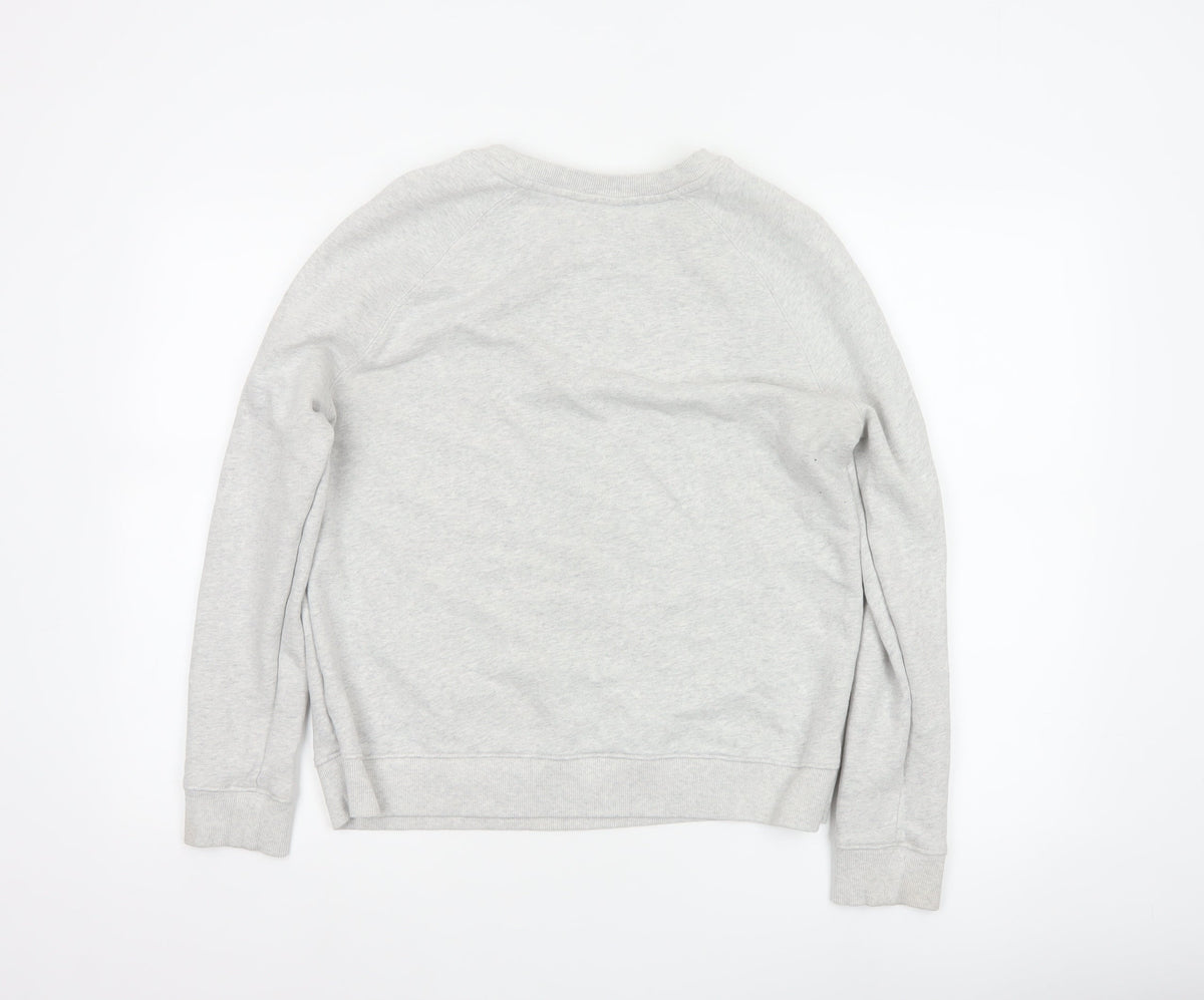 Hush Women’s Grey XS Cotton Pullover Crew Neck Raglan Sweatshirt