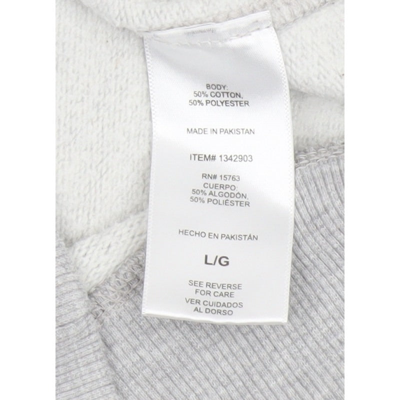 Champion Men’s Grey Large Embroidered Logo Crew Neck Sweatshirt