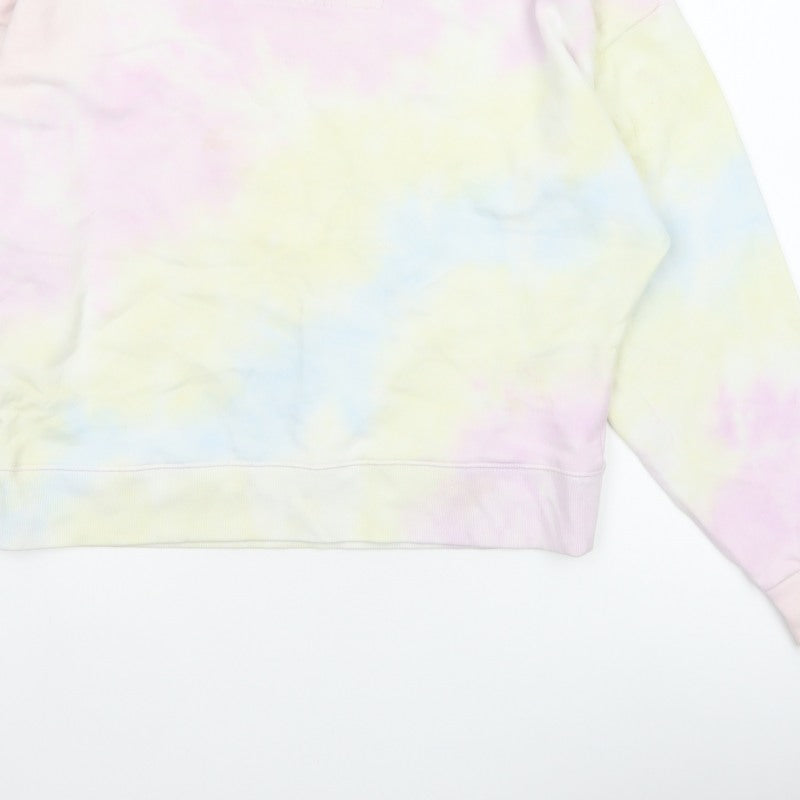 Gap Women’s Multicoloured XS Pastel Tie Dye Logo Crew Sweatshirt