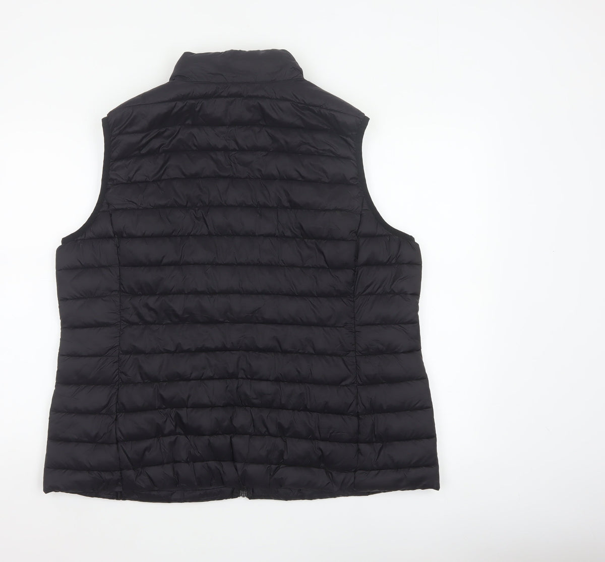 Dunes Stores Men’s Black XL Puffer Bodywarmer Quilted Zip Waistcoat