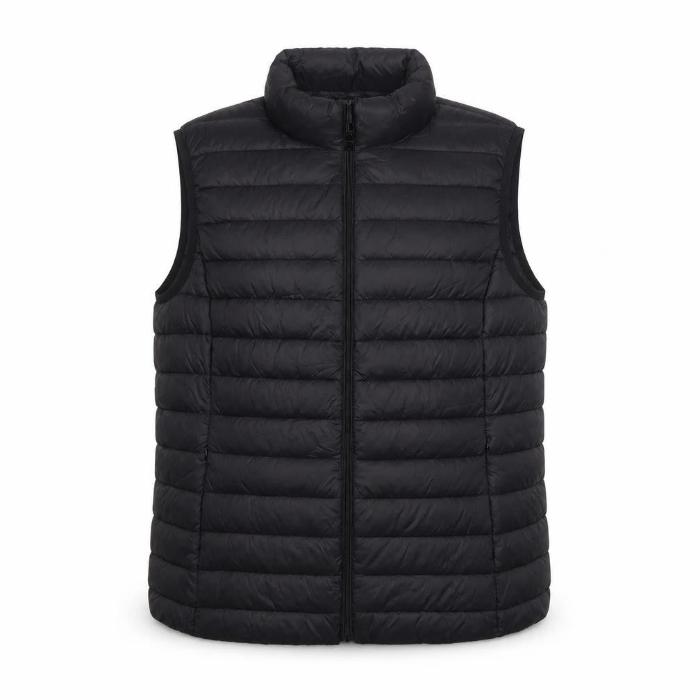 Dunes Stores Men’s Black XL Puffer Bodywarmer Quilted Zip Waistcoat