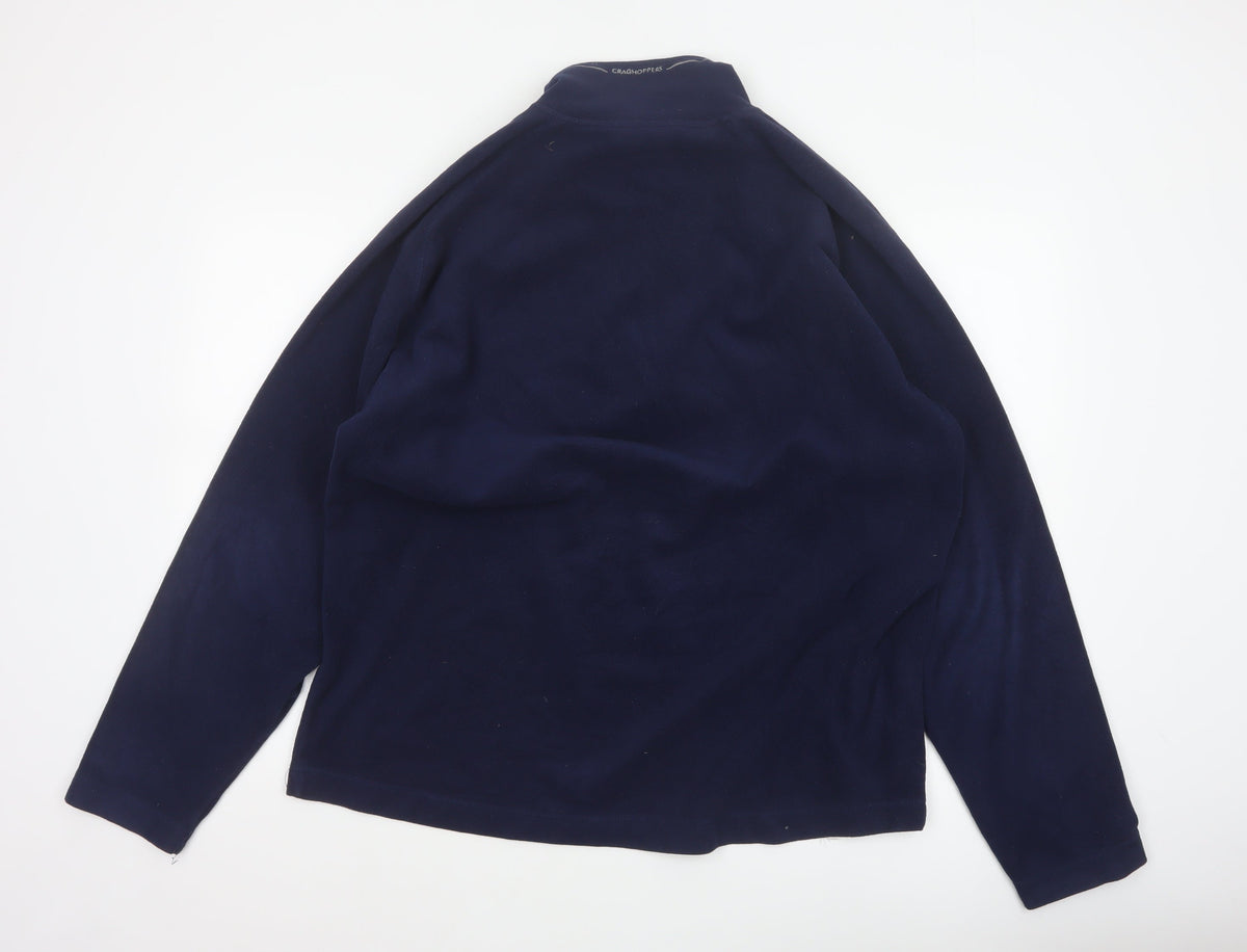 Craghoppers Men’s Blue XL 1/4 Zip Fleece Pullover Outdoor Sweatshirt