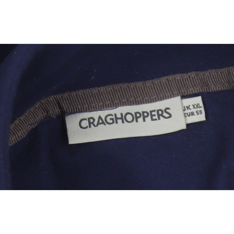 Craghoppers Men’s Blue XL 1/4 Zip Fleece Pullover Outdoor Sweatshirt