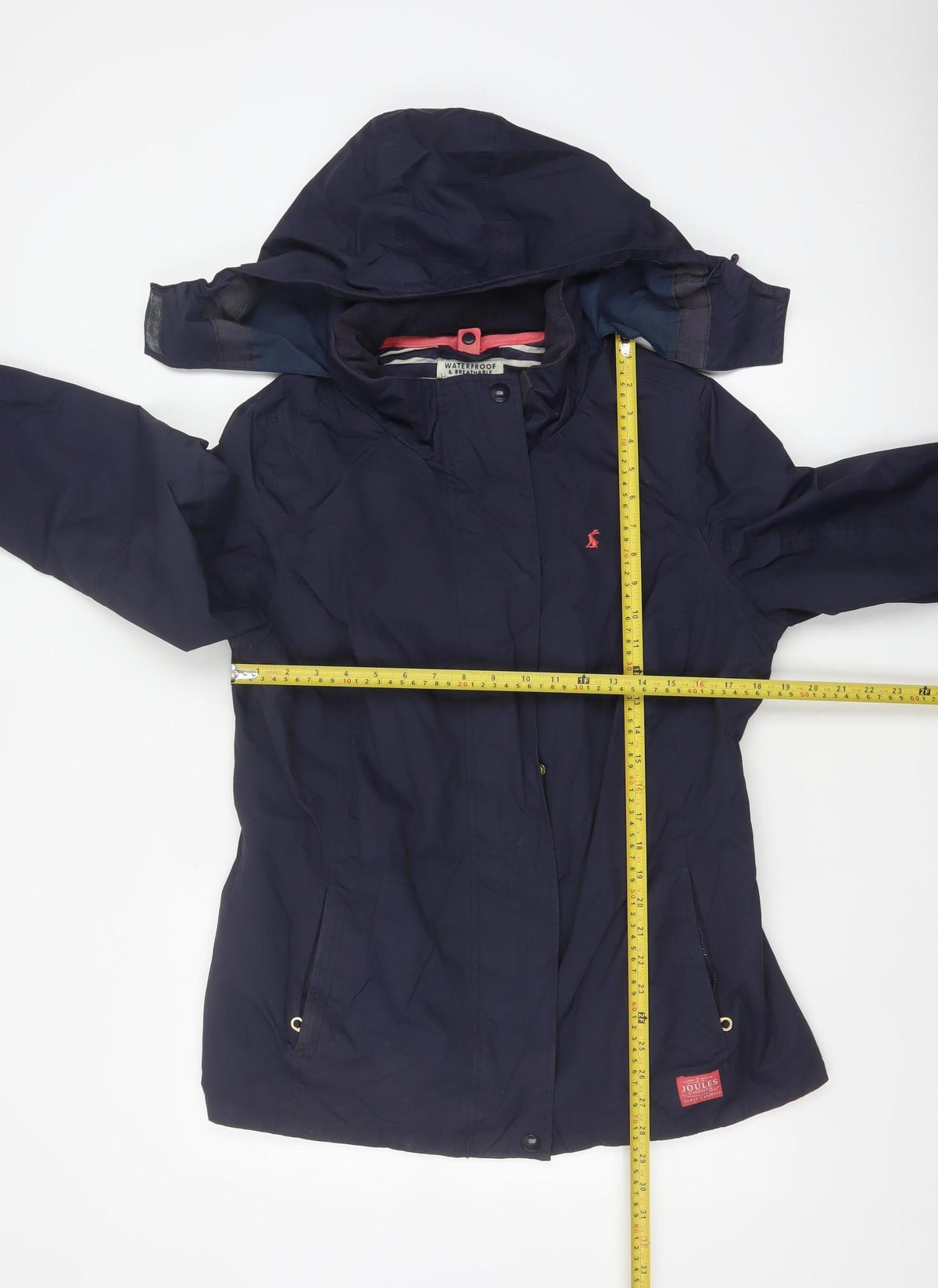 Joules Women’s Blue UK 14 Waterproof Hooded Rain Jacket