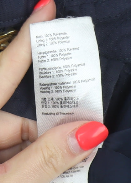 Joules Women’s Blue UK 14 Waterproof Hooded Rain Jacket