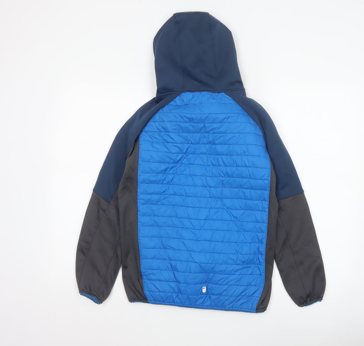 Regatta Boys Blue 13 Years Full Zip Hooded Quilted Softshell Jacket