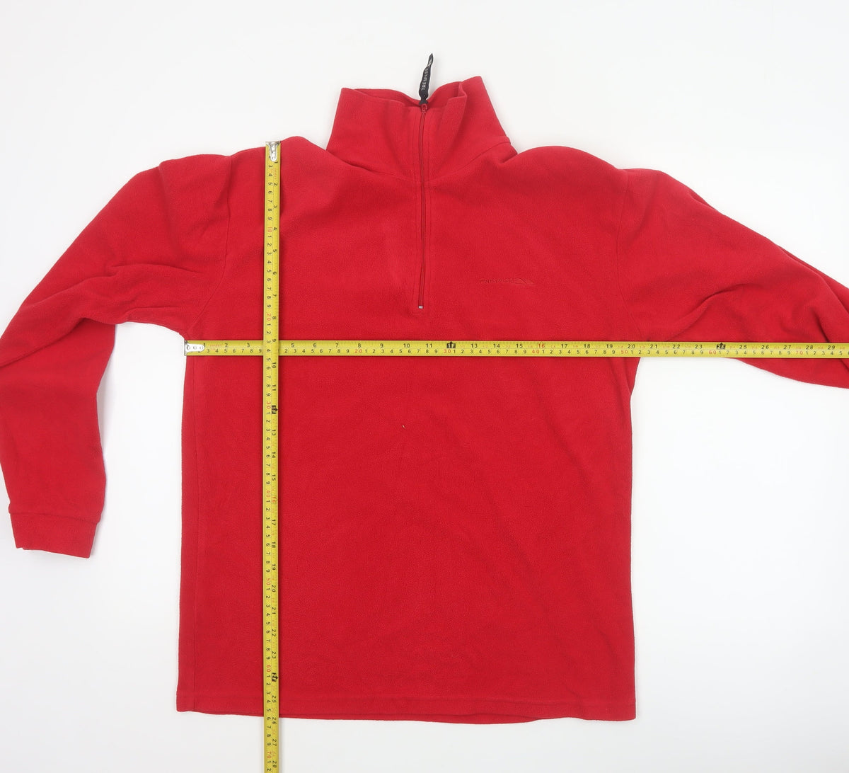 Trespass Men’s Red M Fleece 1/4 Zip High Neck Outdoor Sweatshirt