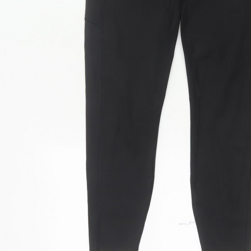 Marks & Spencer Women Black UK 12 High Waist Stretch Gym Leggings