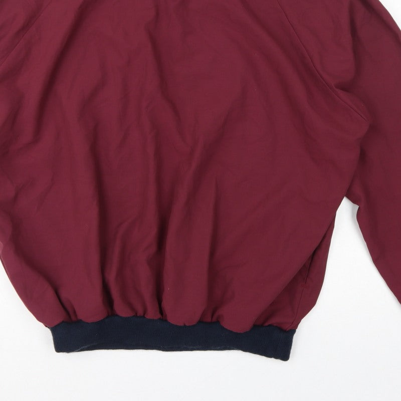 Mileta Men’s Red XL V-Neck Pullover Sweatshirt Made in England