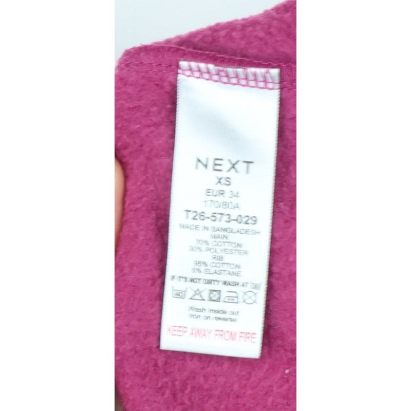 Next Women’s Pink XS Love Graphic Raglan Crew Neck Sweatshirt