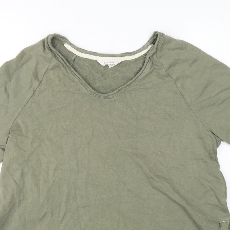 Marks and Spencer Per Una Women's Green M Tunic Sweatshirt