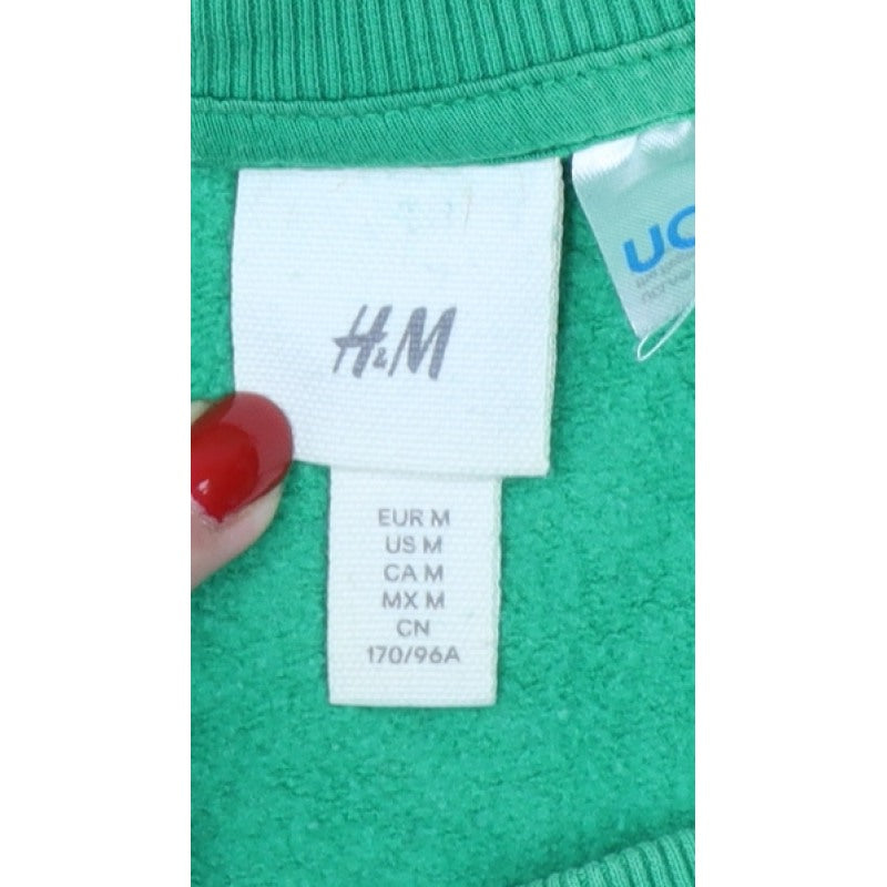 H&M Women Green M UCLA 1919 Logo Crew Neck Pullover Sweatshirt