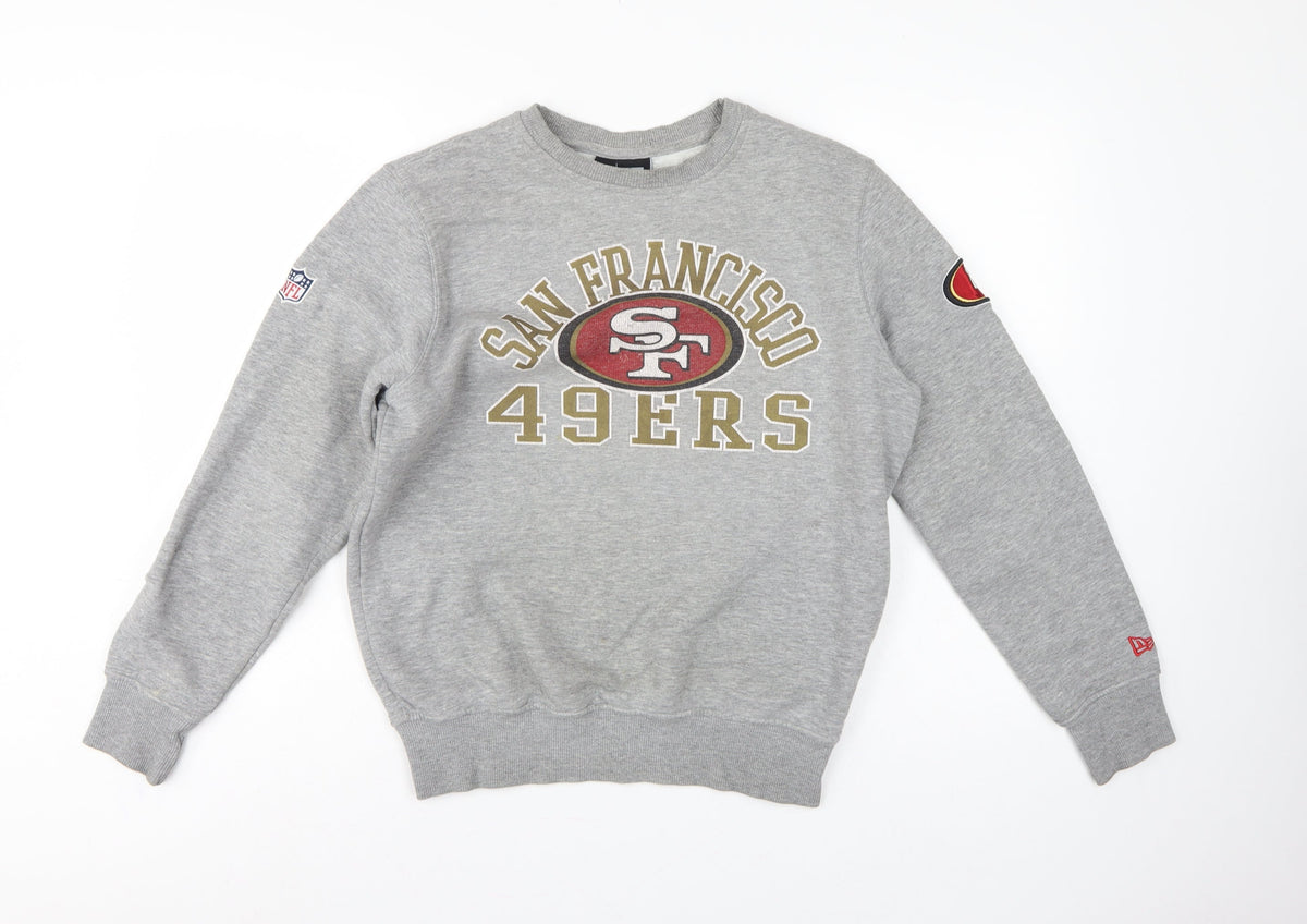 New Era Unisex Grey S San Francisco 49ers NFL Logo Sweatshirt