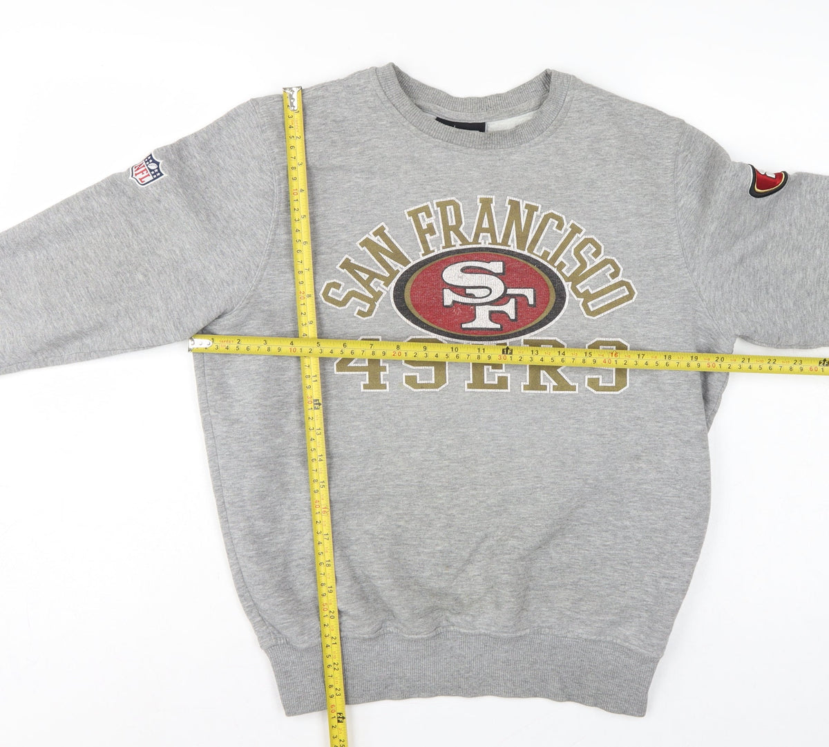 New Era Unisex Grey S San Francisco 49ers NFL Logo Sweatshirt