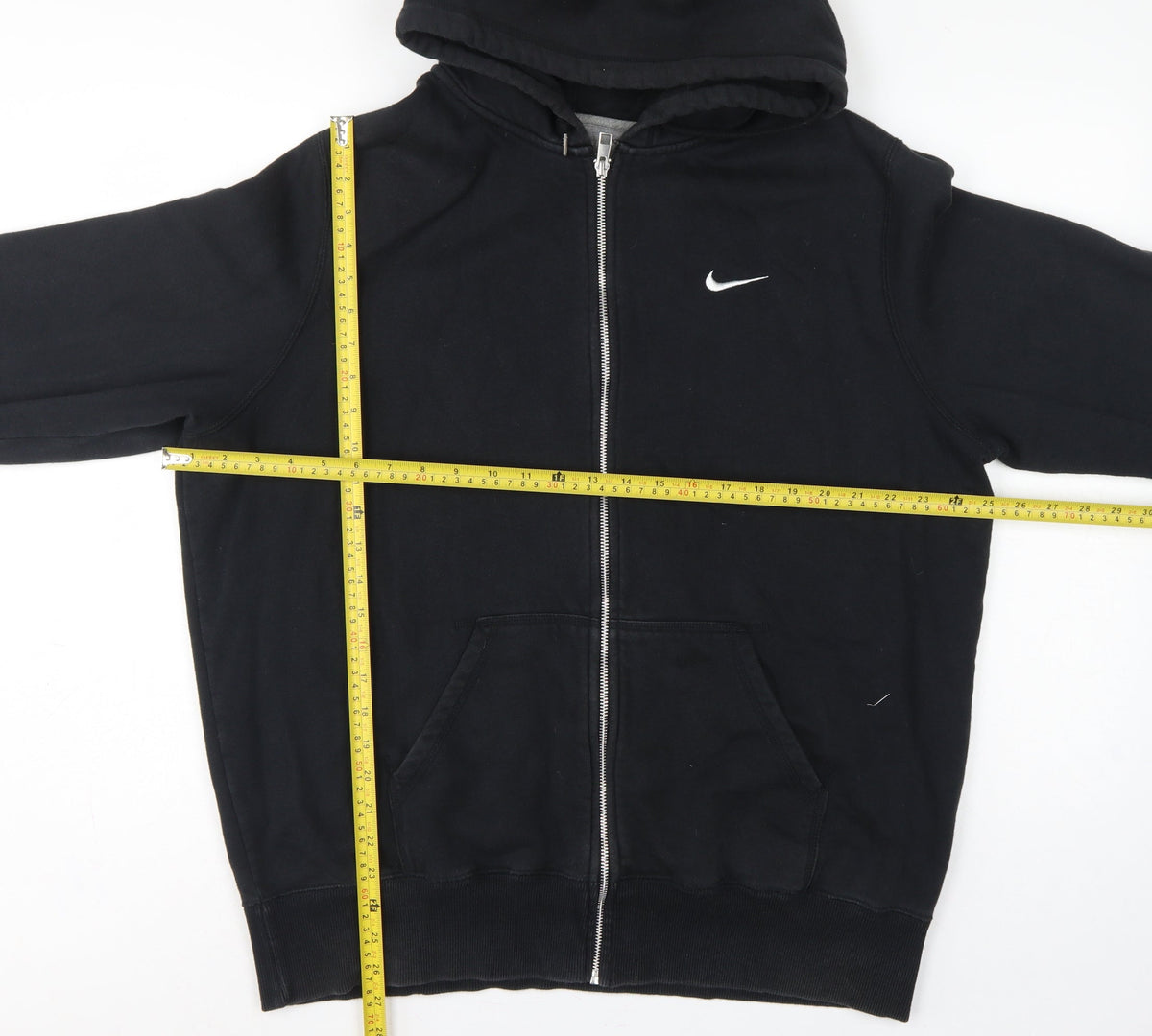 Nike Men’s Black 2XL Full Zip Hooded Fleece Logo Hoodie