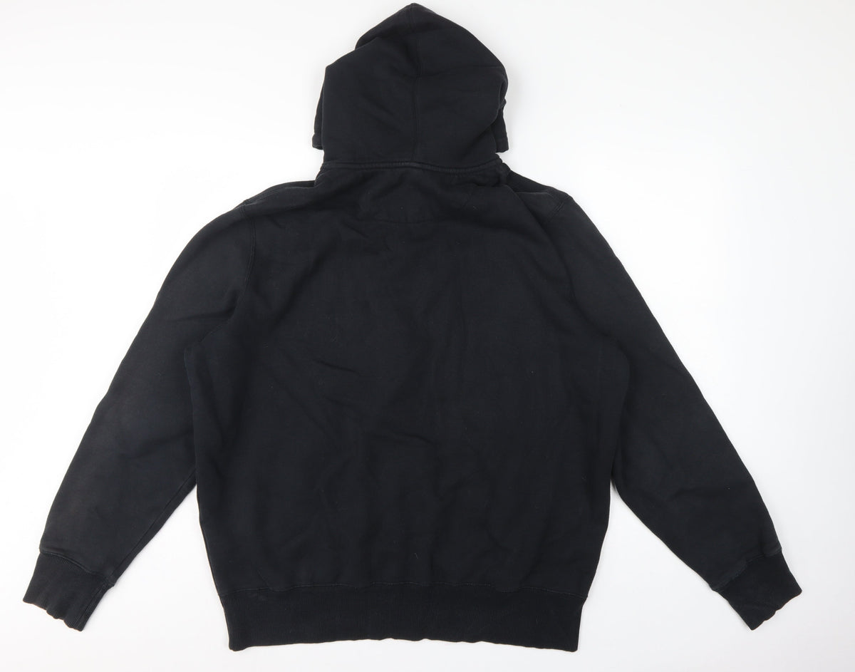 Nike Men’s Black 2XL Full Zip Hooded Fleece Logo Hoodie