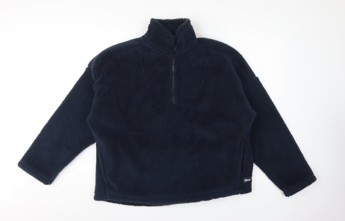 Regatta Women’s Navy Blue UK 16 1/4 Zip Fleece Pullover Sweatshirt