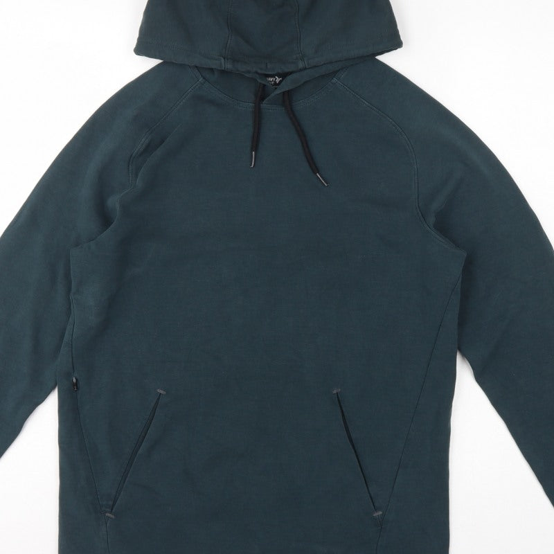 Old Navy Active Men’s Blue S Pullover Hoodie Stretch Fleece Pockets