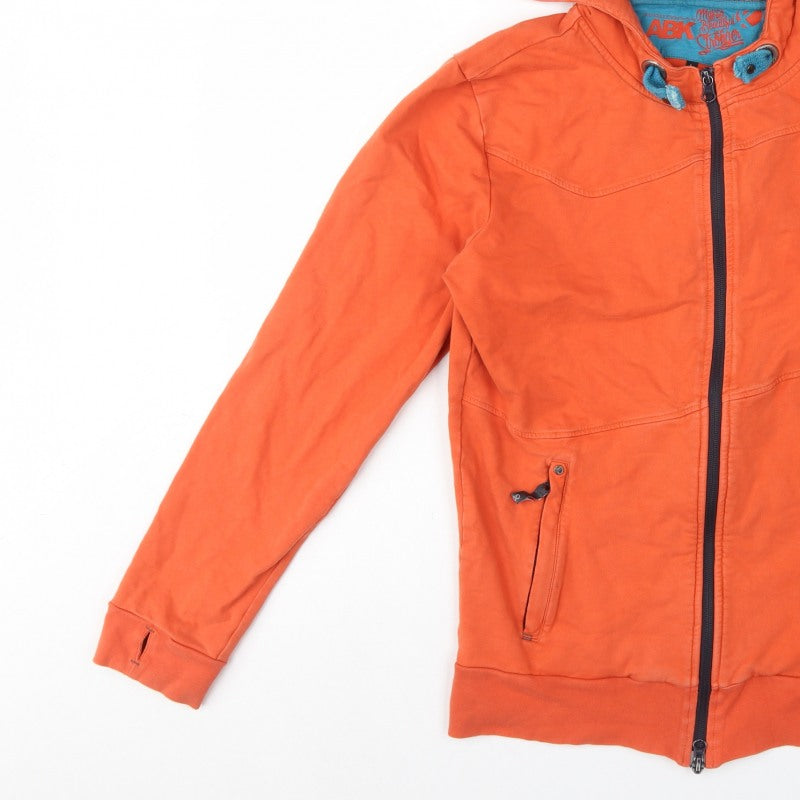 Additional view of ABK Men’s Orange L Full Zip Hooded Fleece Lined Ski Hoodie