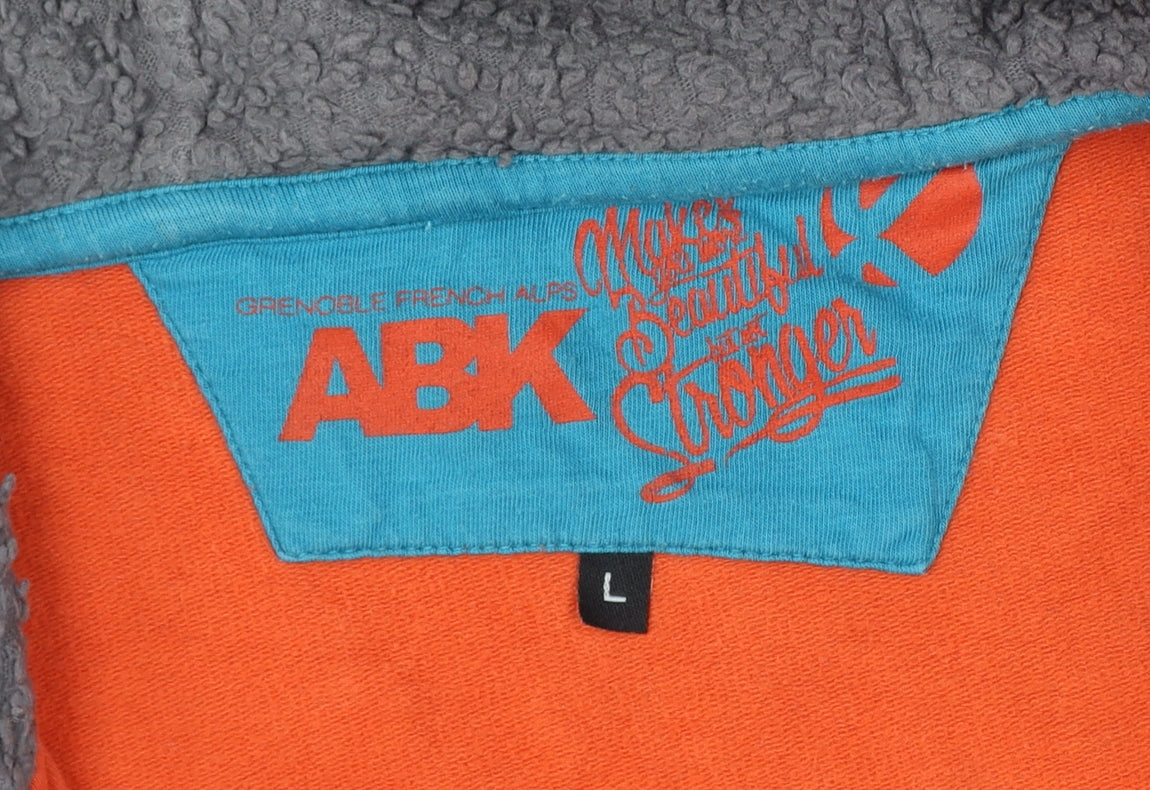 Additional view of ABK Men’s Orange L Full Zip Hooded Fleece Lined Ski Hoodie