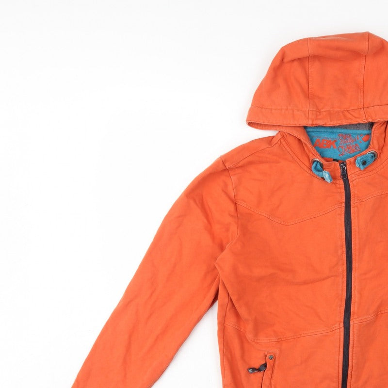 Additional view of ABK Men’s Orange L Full Zip Hooded Fleece Lined Ski Hoodie