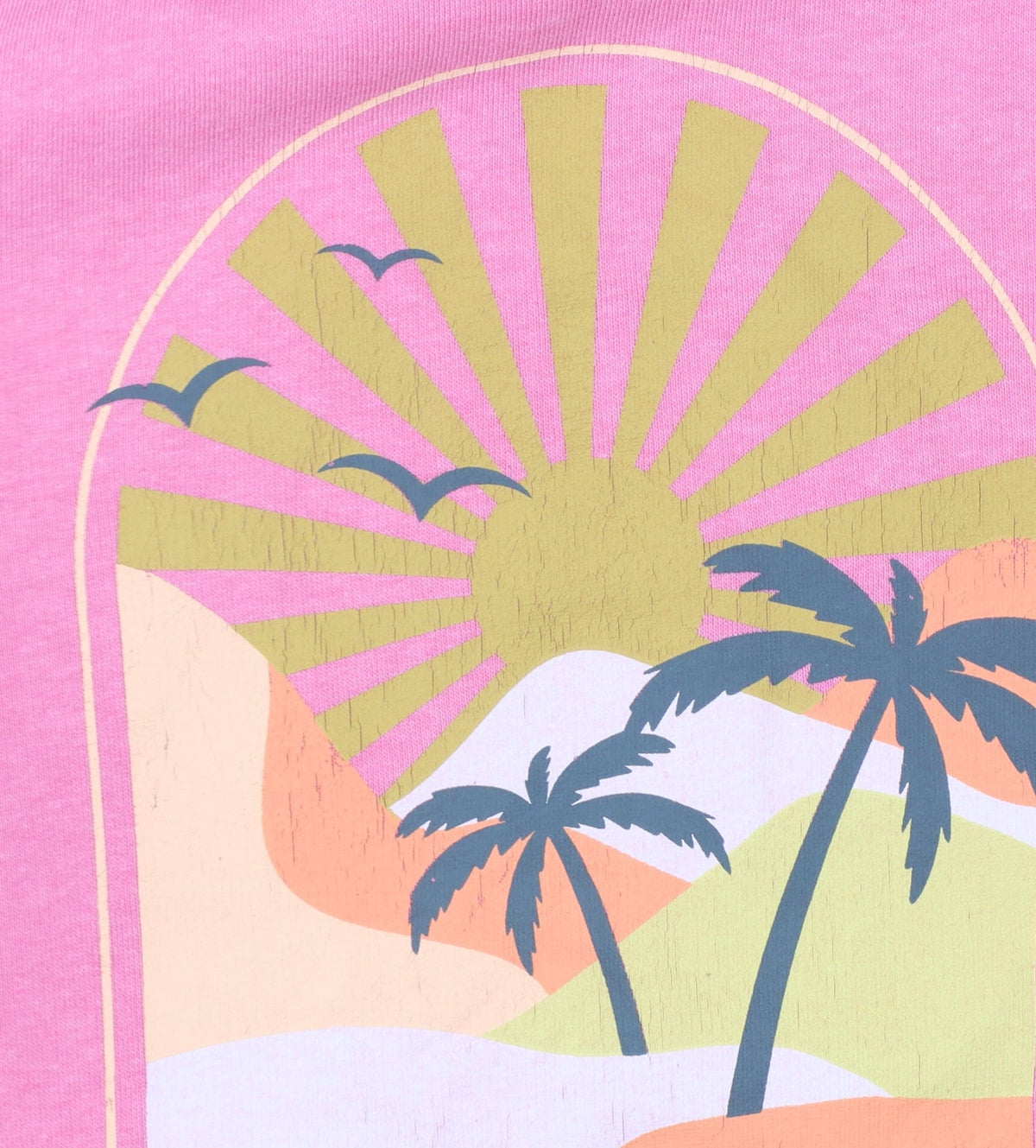 Additional view of Saltrock girls’ pink 11-12 years pullover hoodie beach graphic cotton