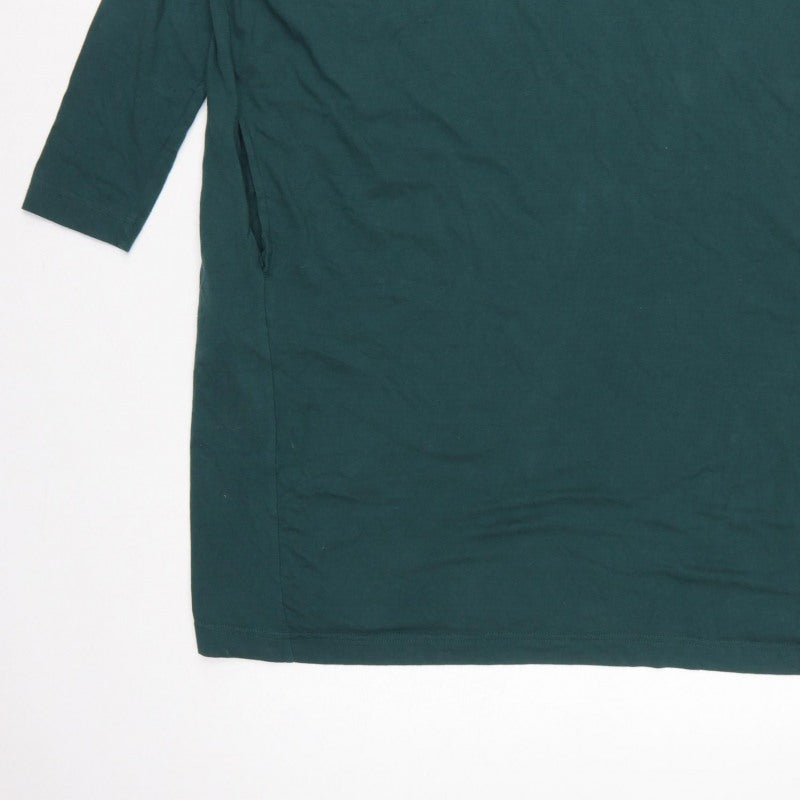 Seasalt Cornwall Women’s Green UK 12 Shift Jersey Pocket Dress