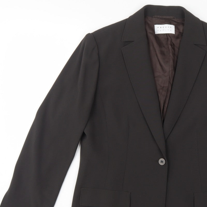 Precis Petite Women’s Black UK 16 Petite Single-Breasted Blazer