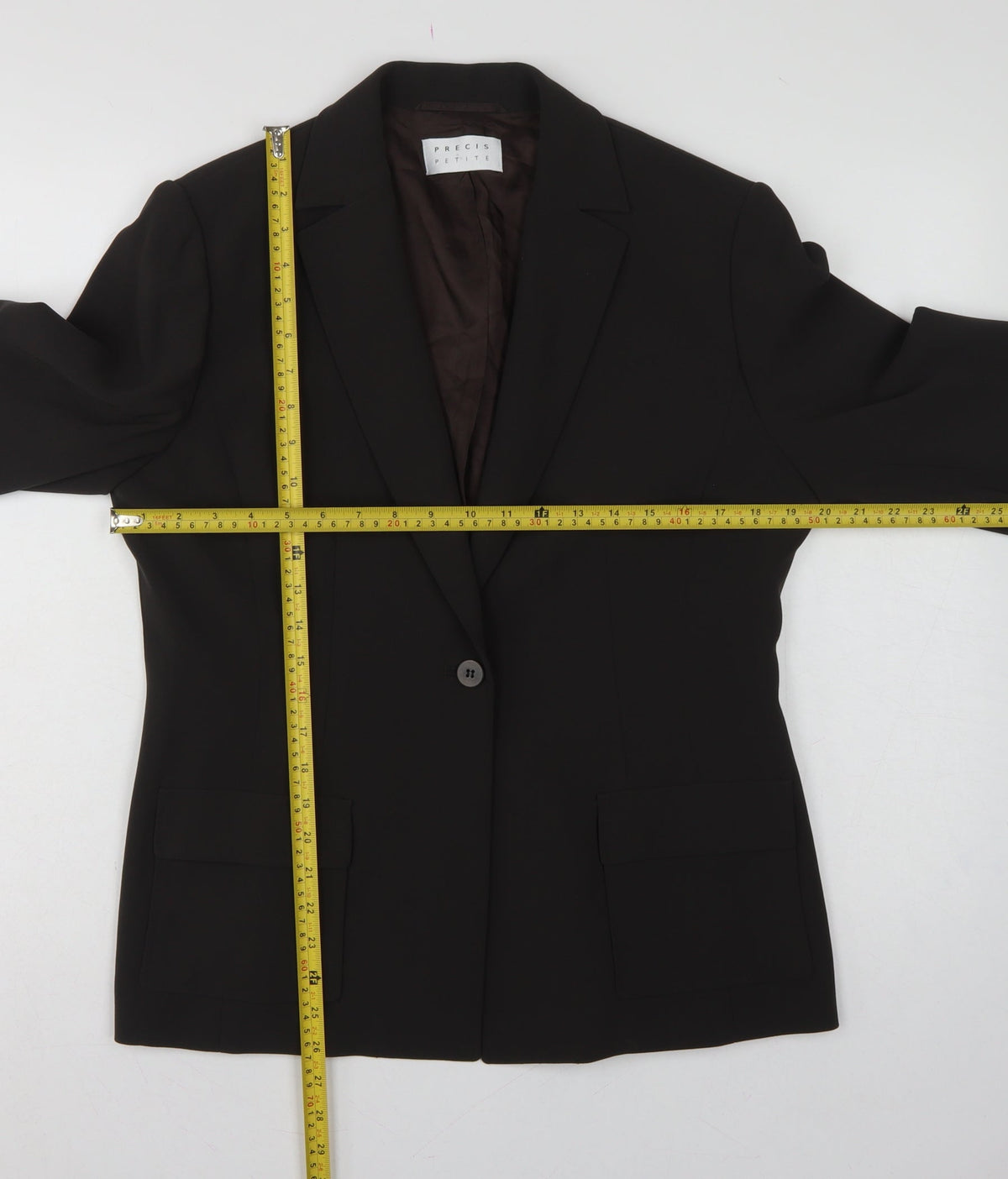 Precis Petite Women’s Black UK 16 Petite Single-Breasted Blazer