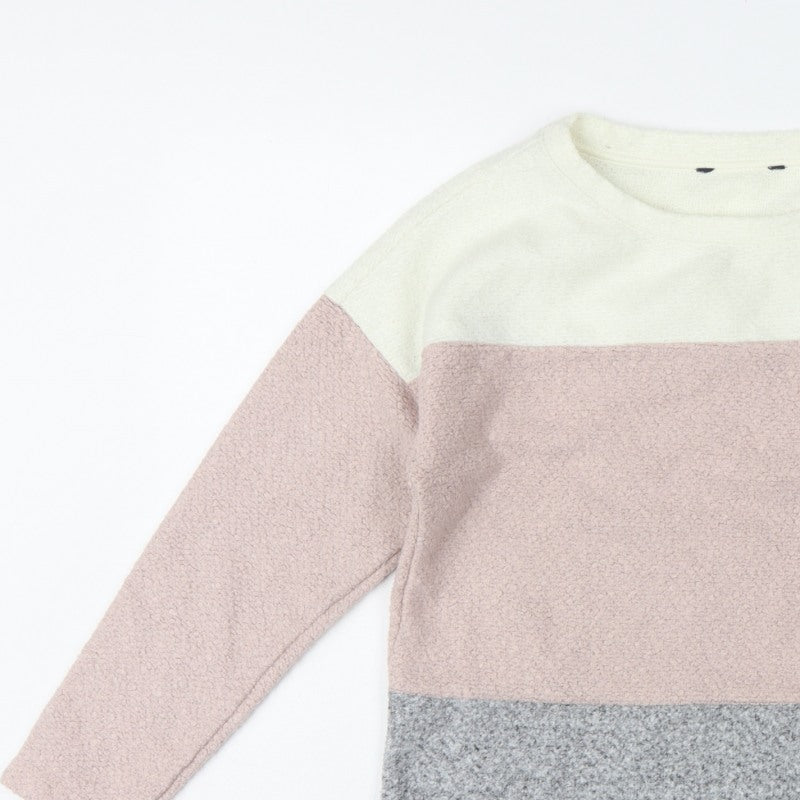 Marks and Spencer Women’s Multicoloured UK 14 Bouclé Colourblock Sweatshirt