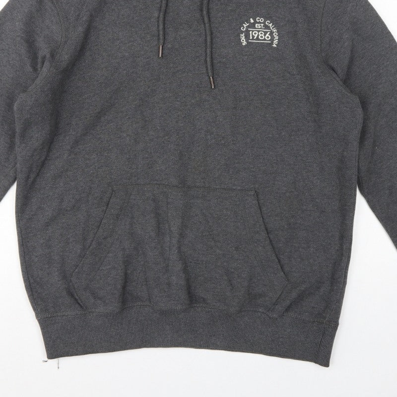 Soulcal & Co Men’s Grey XL Pullover Hoodie California 1986 Logo