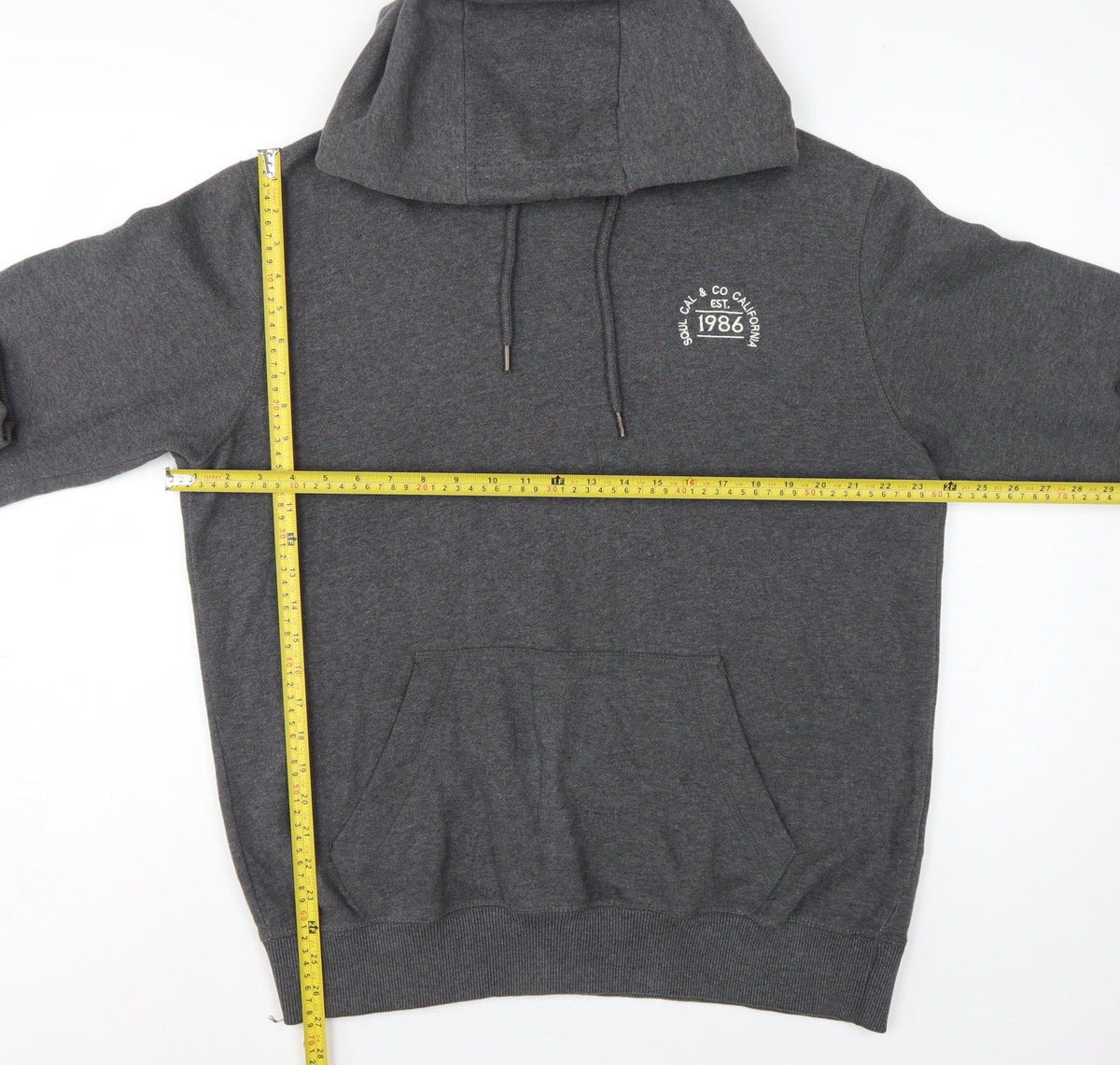 Soulcal & Co Men’s Grey XL Pullover Hoodie California 1986 Logo