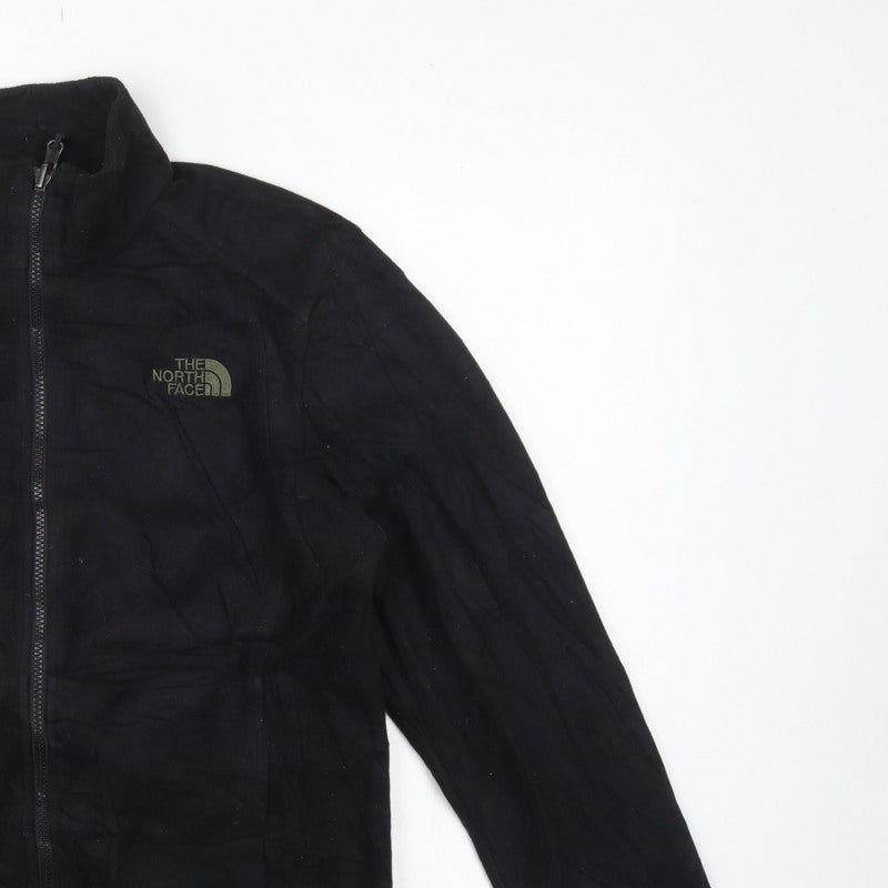 The North Face Men Black Small Fleece Full Zip Outdoor Jacket