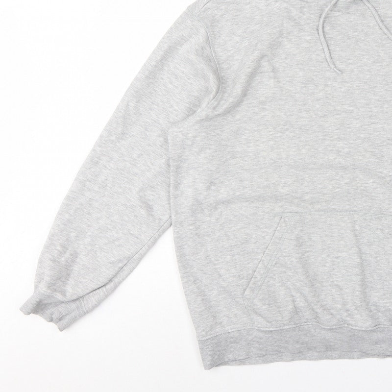 H&M Essentials Men’s Grey L Relaxed Fit Pullover Hoodie Fleece