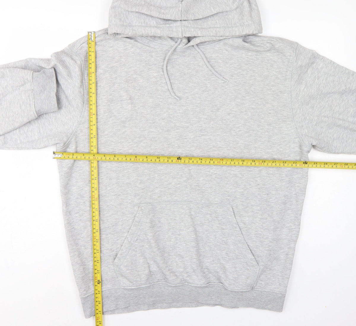 H&M Essentials Men’s Grey L Relaxed Fit Pullover Hoodie Fleece