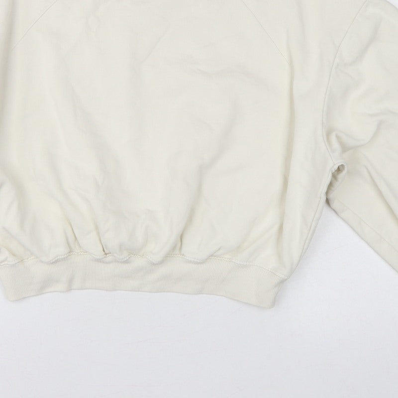 Zara Women’s Ivory UK 8 Relaxed Raglan Sleeve Crew Neck Sweatshirt