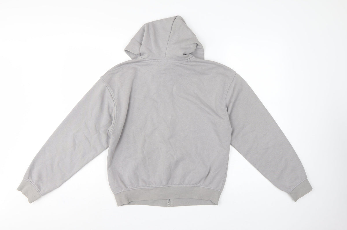 H&M Divided Women’s Grey XS Full Zip Hooded Fleece Hoodie