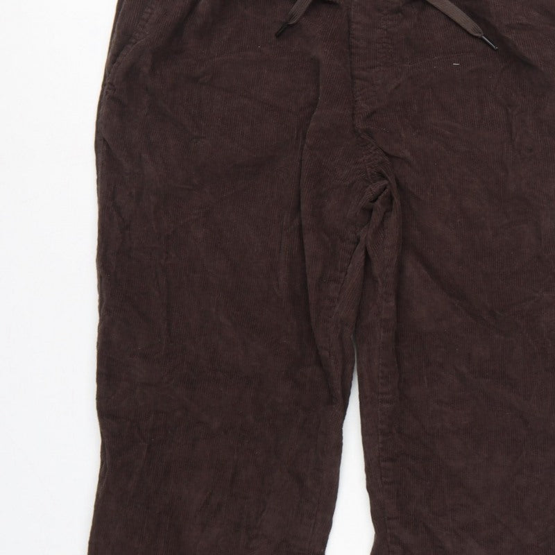 New Look Unisex Brown Corduroy Jogger Trousers XL Cotton