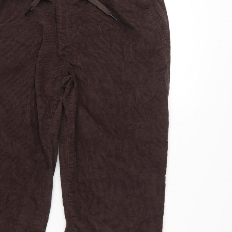 New Look Unisex Brown Corduroy Jogger Trousers XL Cotton
