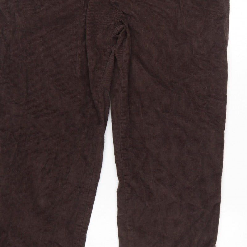 New Look Unisex Brown Corduroy Jogger Trousers XL Cotton