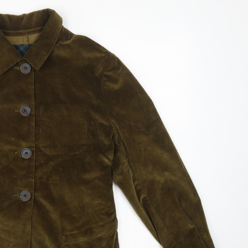 Gallego Desportes Women’s Brown L Corduroy Button Jacket