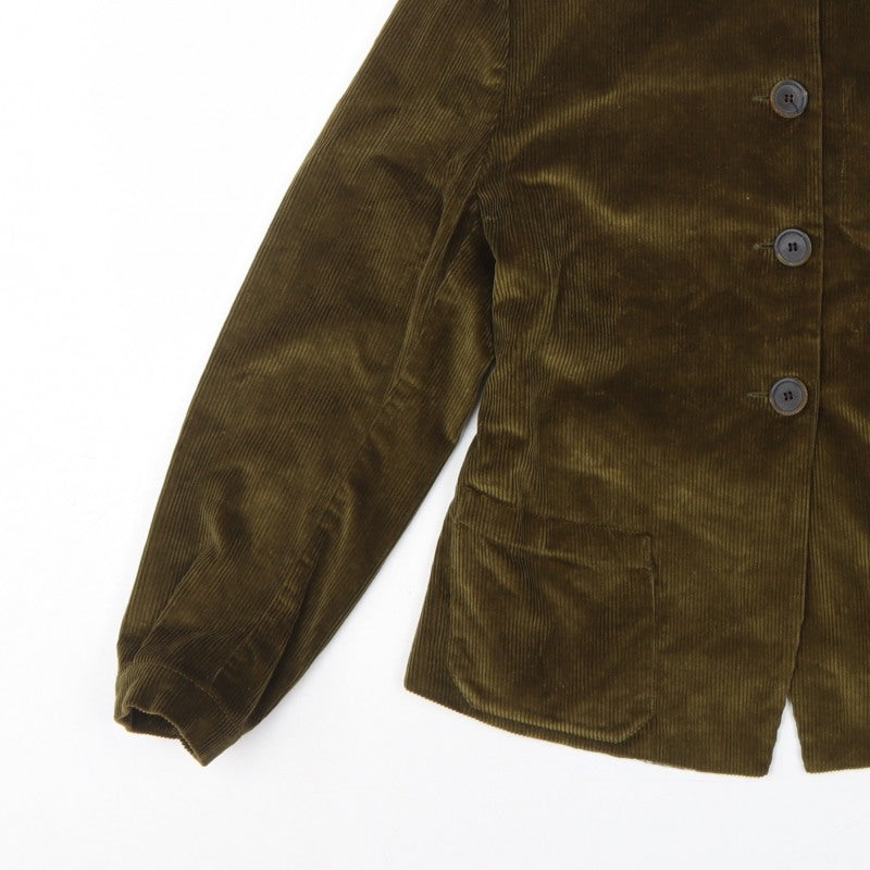 Gallego Desportes Women’s Brown L Corduroy Button Jacket