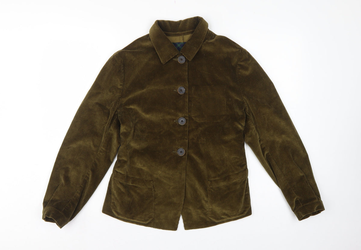 Gallego Desportes Women’s Brown L Corduroy Button Jacket