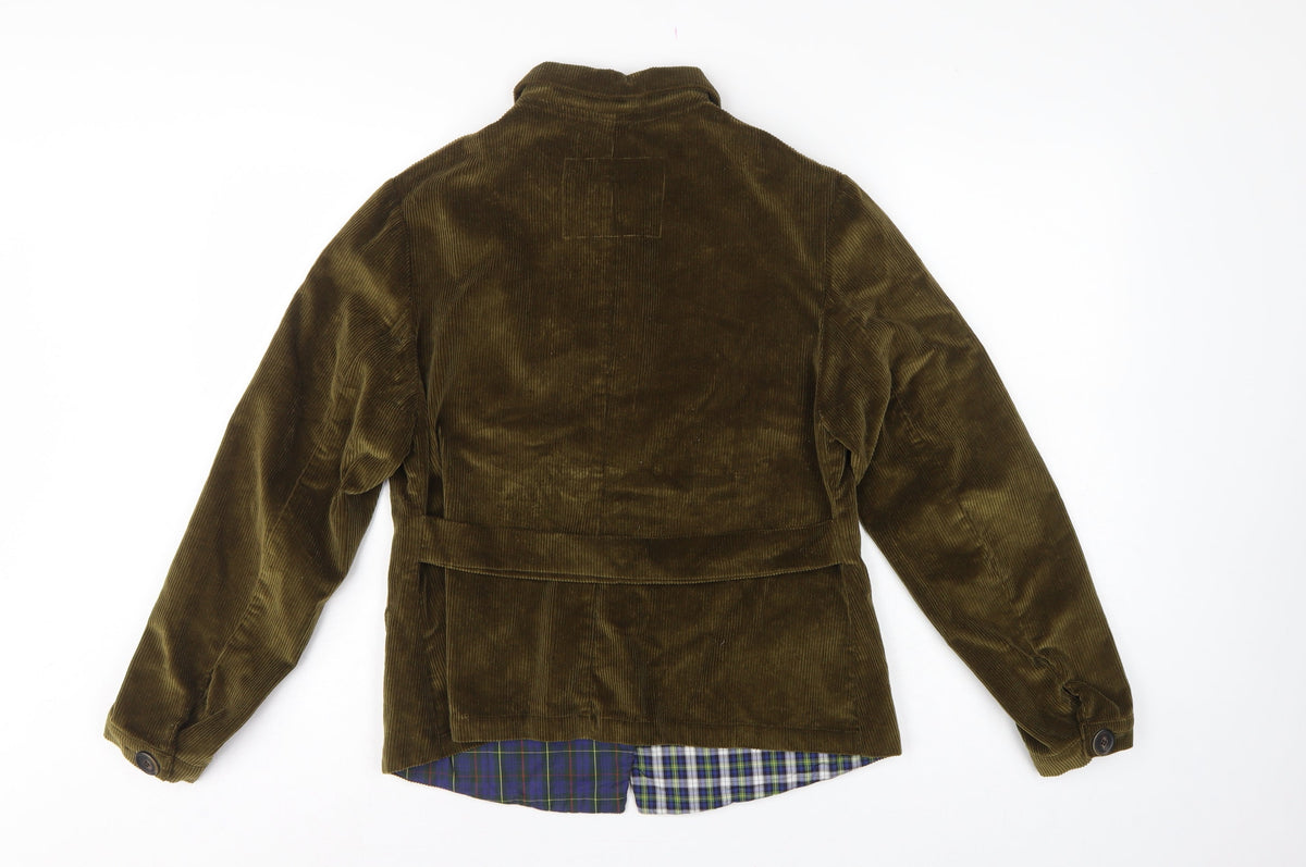 Gallego Desportes Women’s Brown L Corduroy Button Jacket