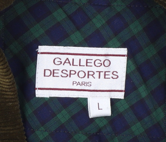 Gallego Desportes Women’s Brown L Corduroy Button Jacket