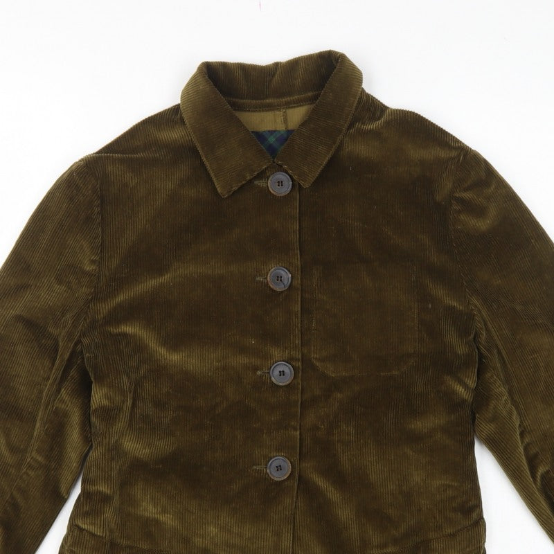 Gallego Desportes Women’s Brown L Corduroy Button Jacket