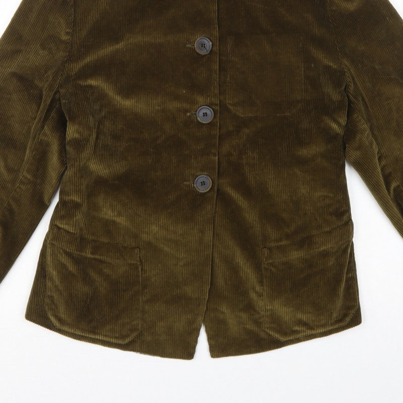 Gallego Desportes Women’s Brown L Corduroy Button Jacket