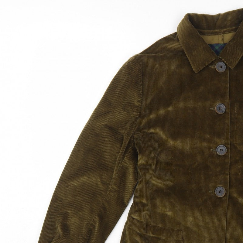 Gallego Desportes Women’s Brown L Corduroy Button Jacket